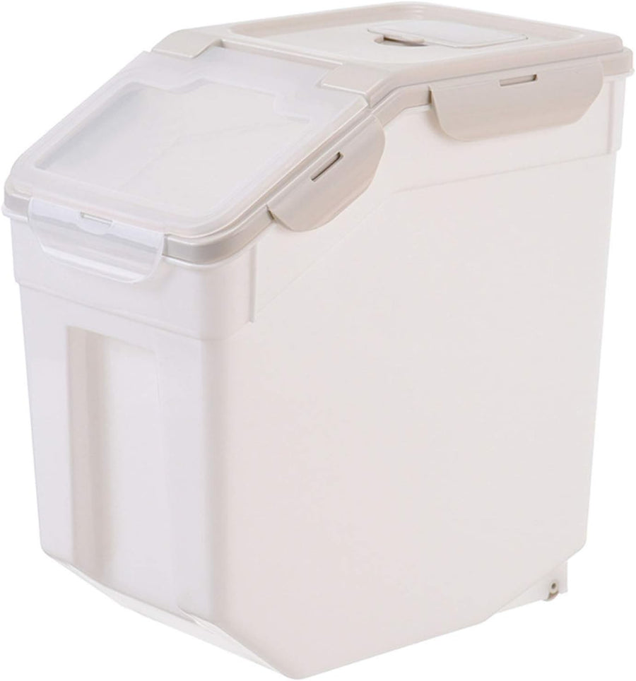 15KG Airtight Rice Grain Storage Container Moistureproof Dispenser Bin