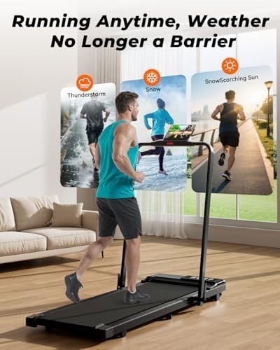 Foldable Under Desk Walking Pad 2.5HP App Control Quiet Treadmill 136kg Capacity