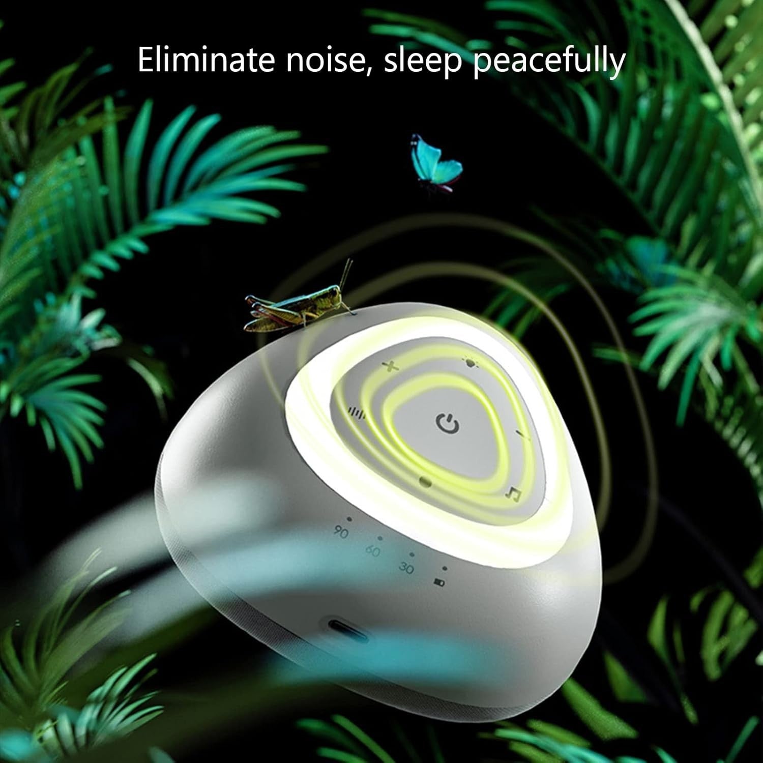 White Noise Sleep Machine with Night Light & Stress Relief Sounds