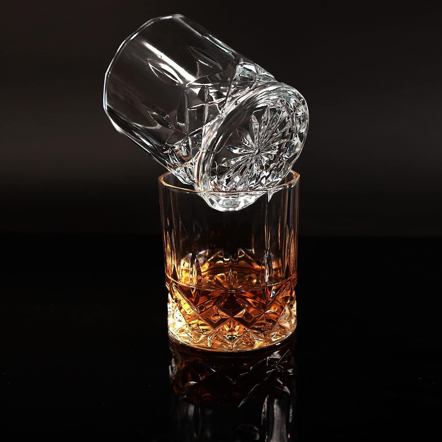 Crystal Whisky Decanter Set 750ml With 6 Glasses Luxury Bar Gift