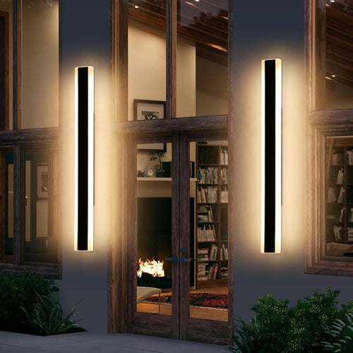 Outdoor LED Wall Lights 100cm Long Waterproof Modern Porch Lights 2-Pack