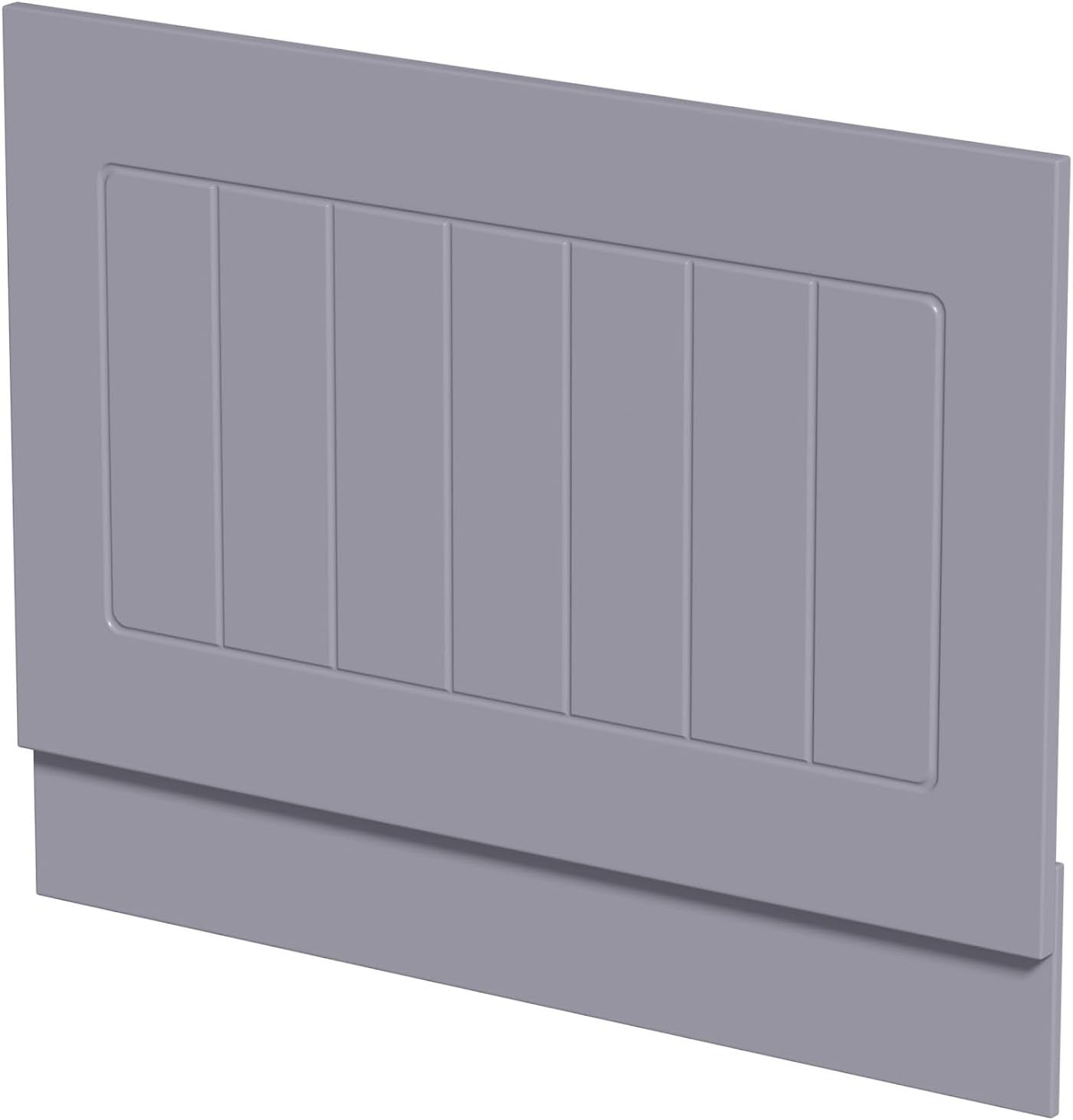 1700mm Side & 700mm End Grey Gloss MDF Bath Panels Tongue & Groove