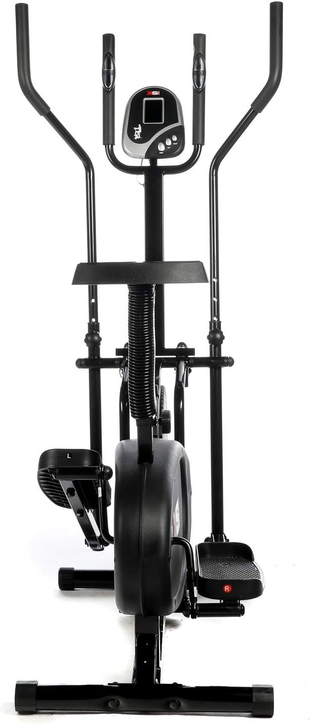 2-in-1 Machine Pulse Seat Home Gym Elliptical Cross Trainer & Exercise Bike