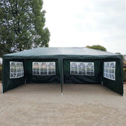 3x6M PE Garden Gazebo Party Tent Marquee Outdoor Wedding Canopy Green