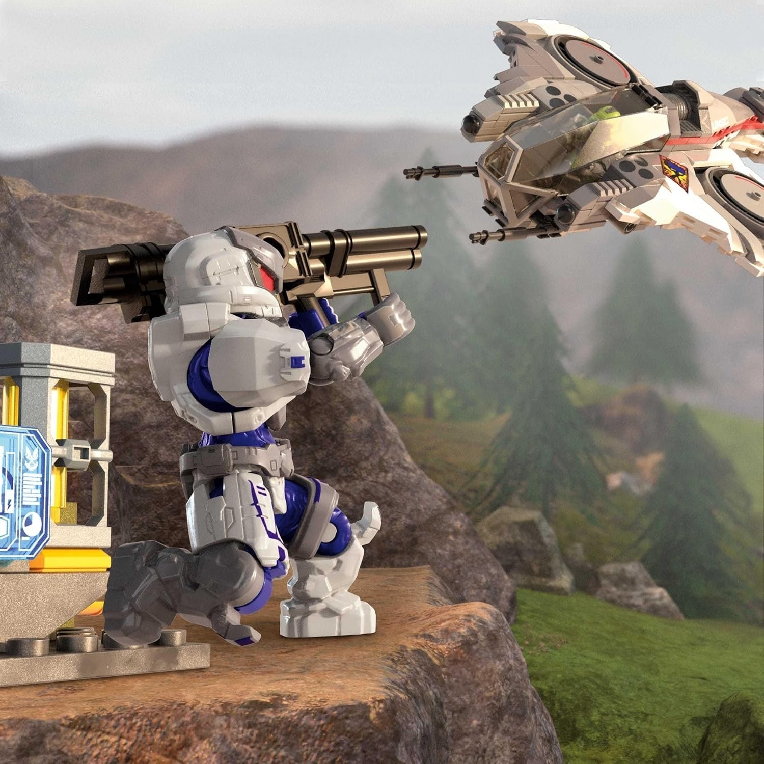 Halo Arctic Burn Wasp Building Toy – 342 Piece Set with 2 Figures
