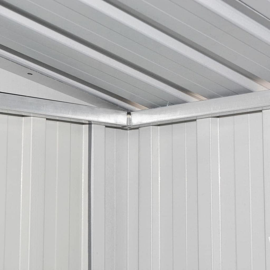 8x6FT Large Metal Garden Shed Outdoor Storage with Sliding Doors & 4 Air Vents