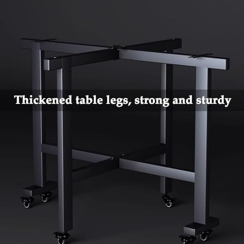 Round Drop Leaf Folding Kitchen Table with 6 Wheels Space Saving