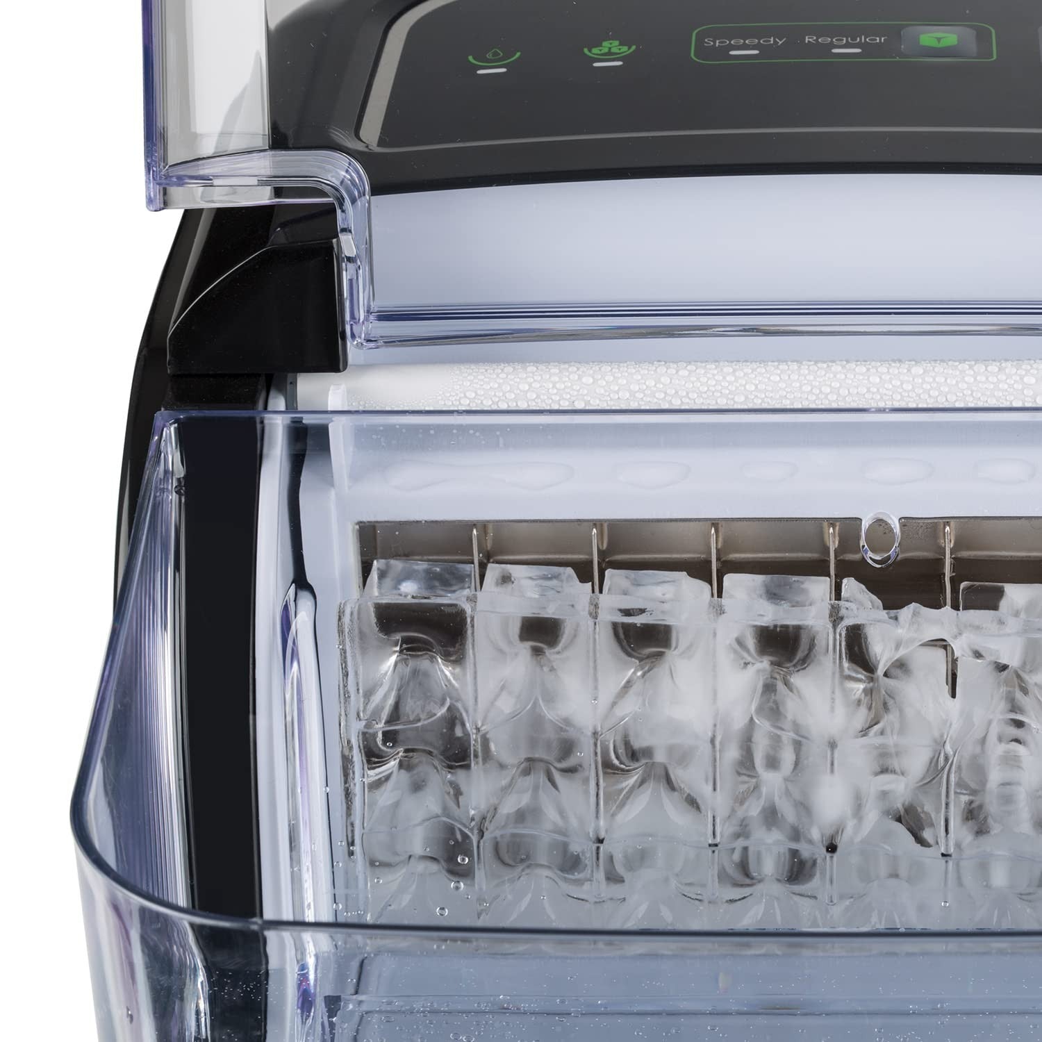 Countertop Ice Maker 15kg Daily Fast Ice Cubes Self Cleaning Home Kitchen