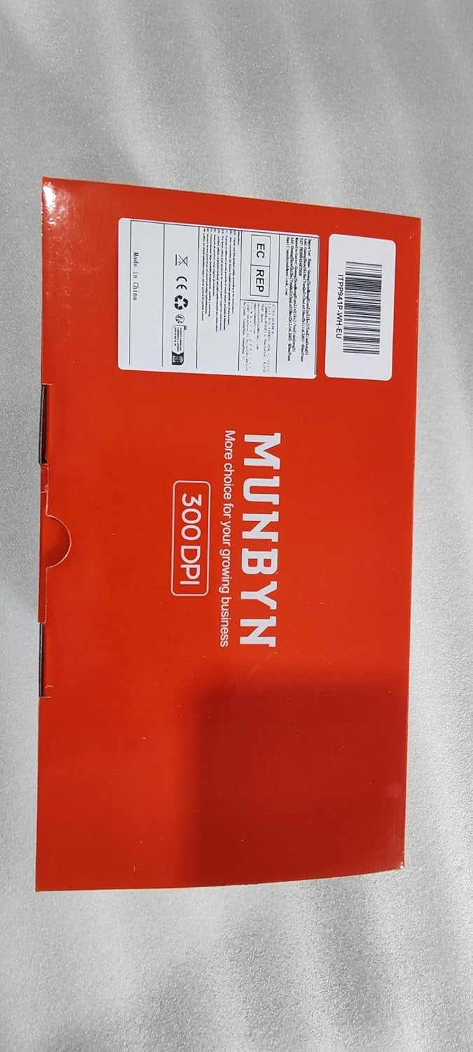 White Bluetooth 300DPI Thermal Label Printer 4x6 Shipping Business