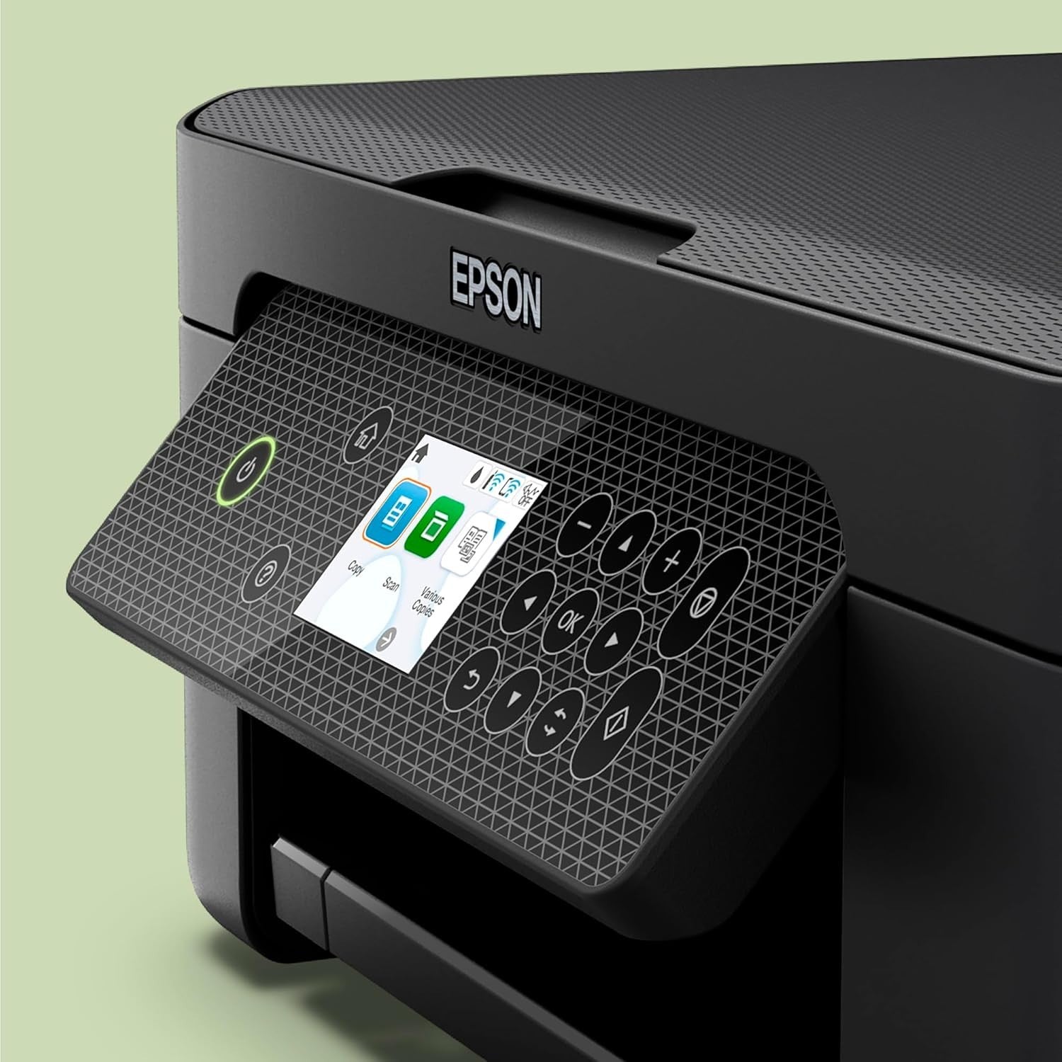 Black A4 3-in-1 Wireless Printer Scanner Copier with Duplex, Wi-Fi