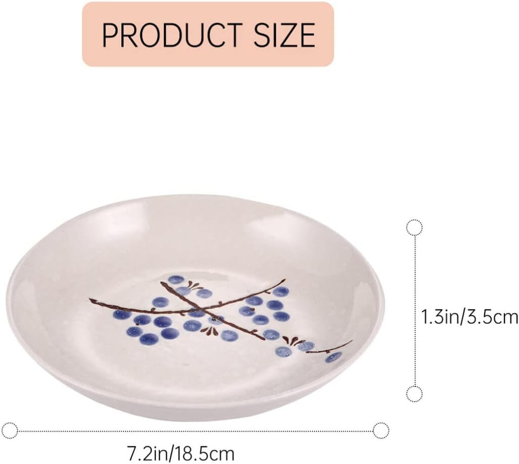 Japanese Style Ceramic Dinnerware Set for One Bowl Plate Cup Spoon