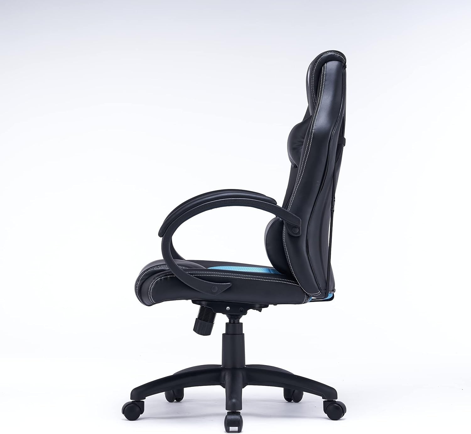 Ergonomic Gaming Chair Reclining Back Lumbar Support Black