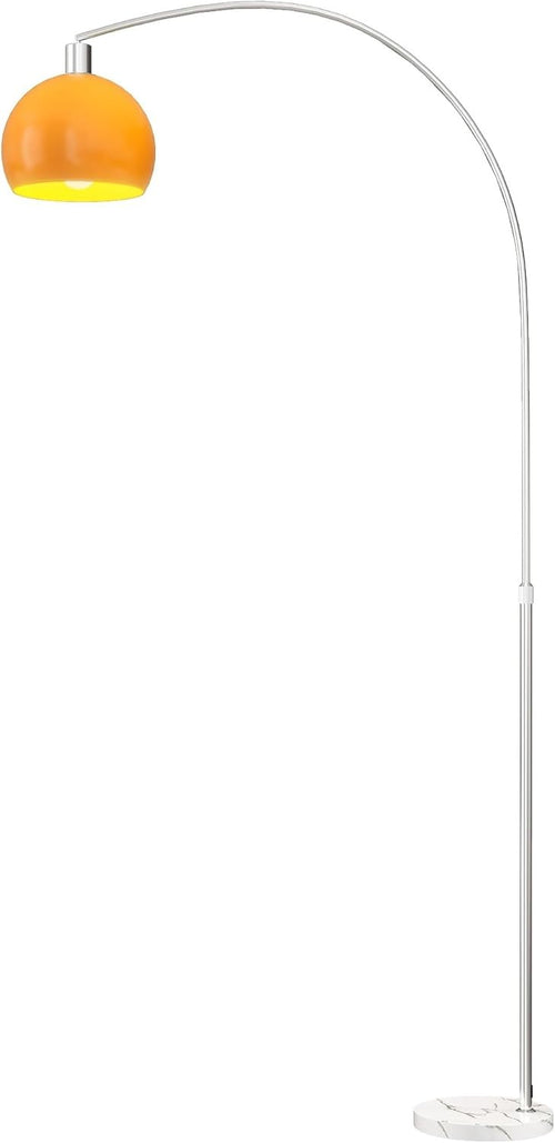 Modern Arc Floor Lamp Marble Base Tall Standing Light Foot Switch