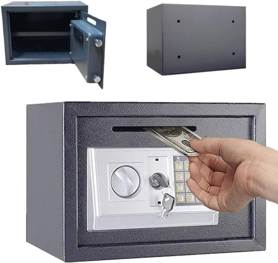 Fireproof Home Safe 16L Electronic Keypad Lock Box Cash Document Storage