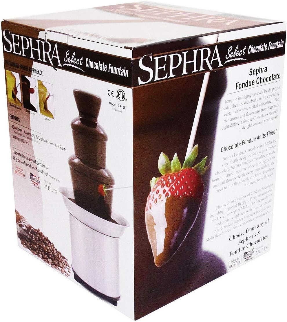 16 Inch Chocolate Fountain Machine Fondue Set Stainless Steel Home