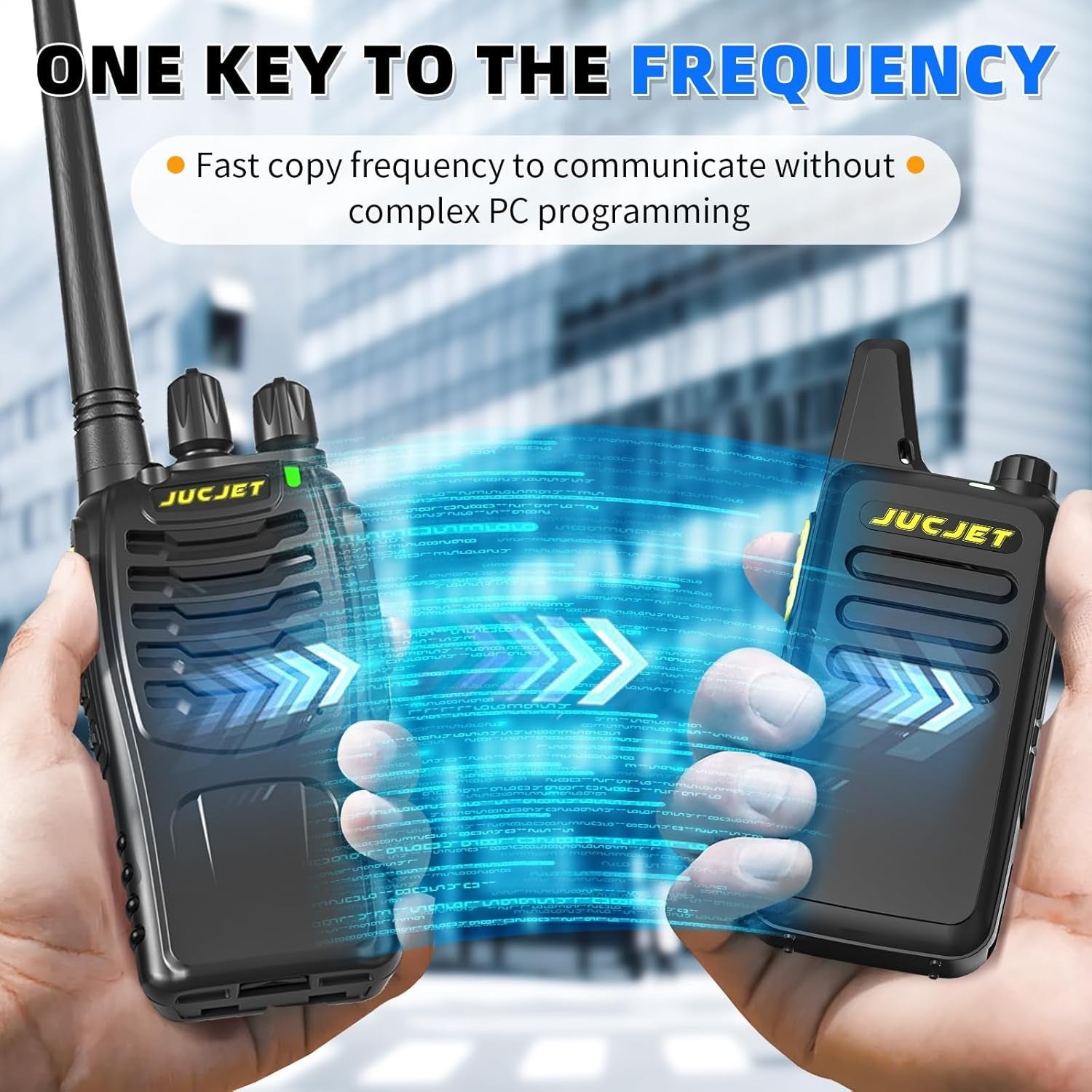 888HD Walkie Talkies 2 Pack 16CH Long Range UHF 2 Way Radios