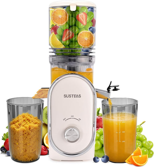 Cold Press Juicer 133mm Large Feed Chute Whole Fruit Slow Masticating 300W