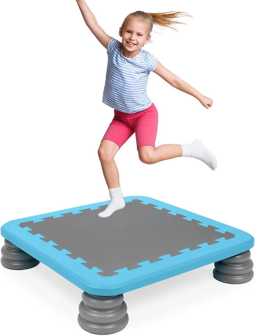 Kids Indoor Trampoline Board Sensory Toy Safe Mini Jump Pad 80KG