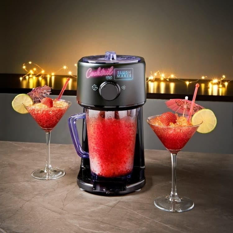 Cocktail Slushie Maker Machine 1L Frozen Drinks Party Home Bar Black