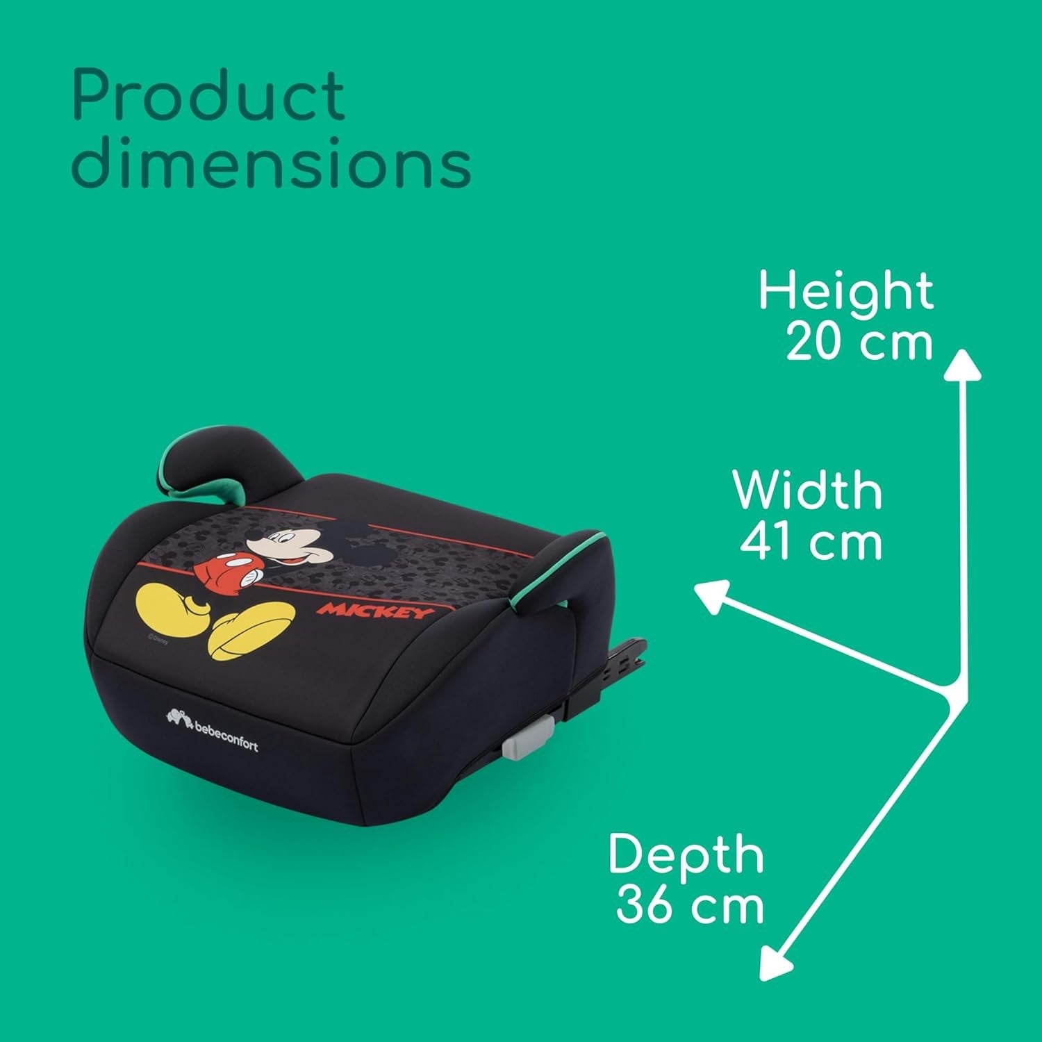 ISOFIX Booster Car Seat 6–12 Years Lightweight Compact Kids Travel Seat