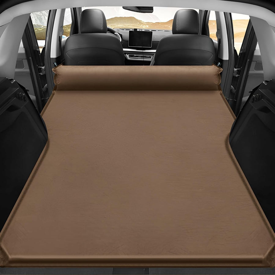 Brown Car Air Mattress Inflatable Bed for Travel Camping Sleep SUV Sedan Van