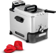 3.5L Deep Fat Fryer Oil Filtration System 2300W Large Family Capacity