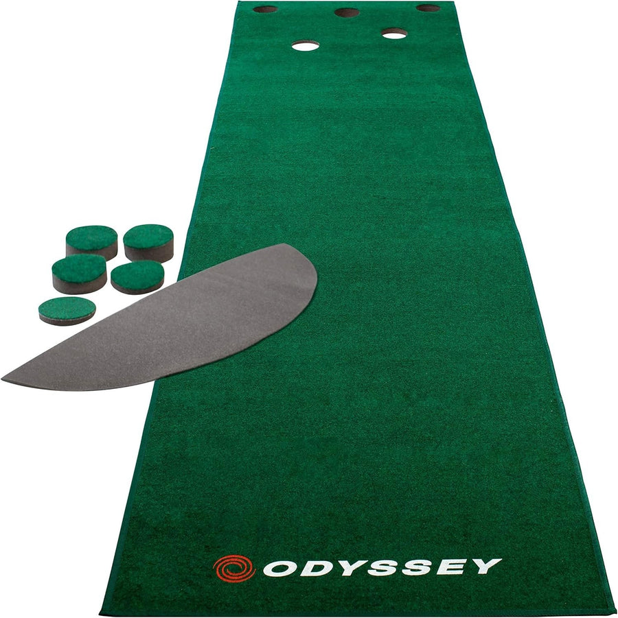 12ft Golf Putting Mat Indoor Practice Green Auto Ball Return Training Aid