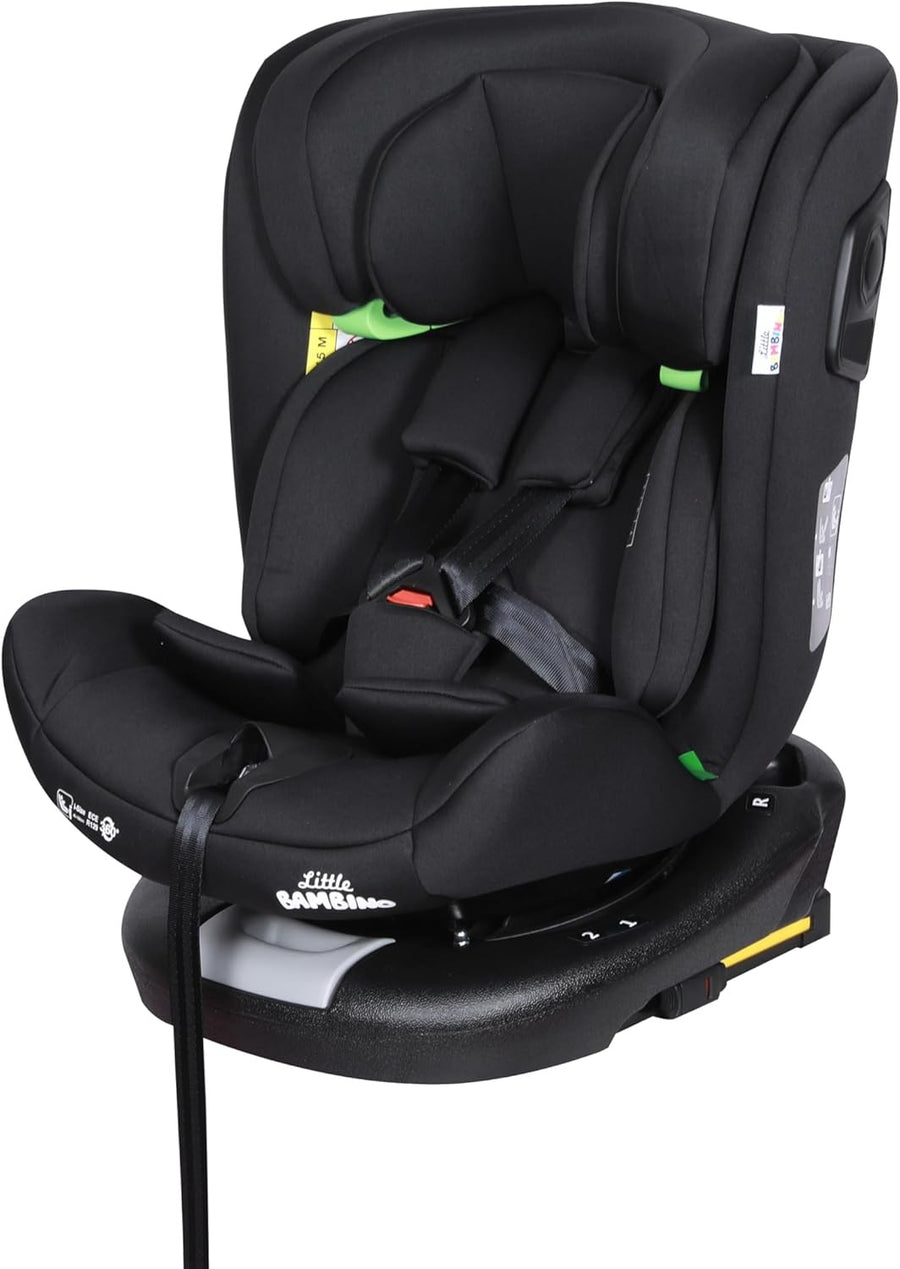 360° Rotating i-Size Car Seat ISOFIX R129 0–36kg Birth to 12 Years Black