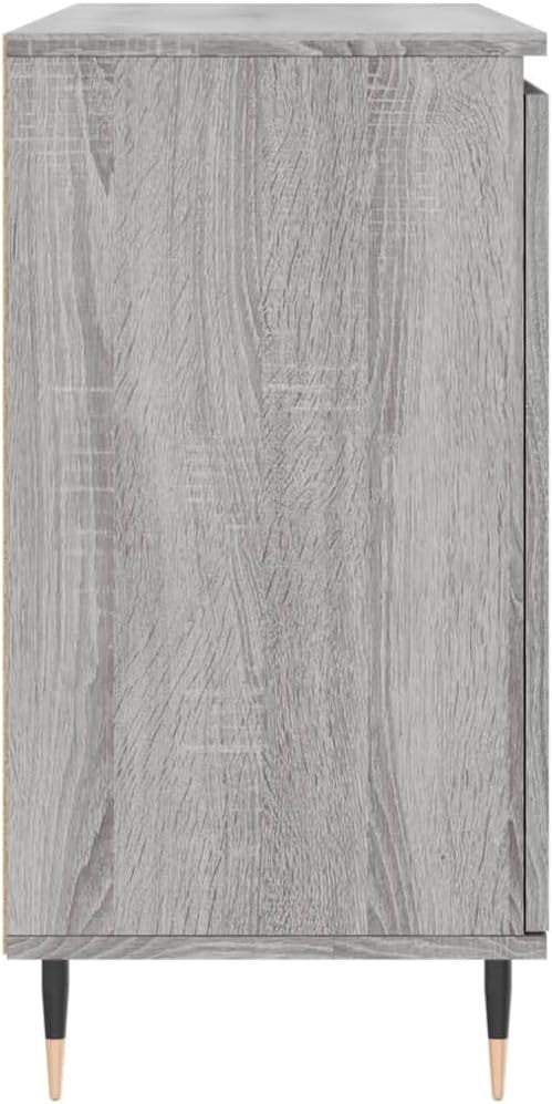 Modern Grey Sonoma Sideboard Storage Cabinet 104x35x70cm Dent Resistant