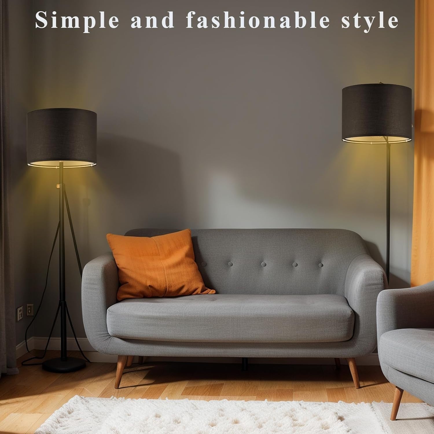 6 Pack Black Linen Drum Lampshades E27 E14 Adapter Ceiling Table Lamp