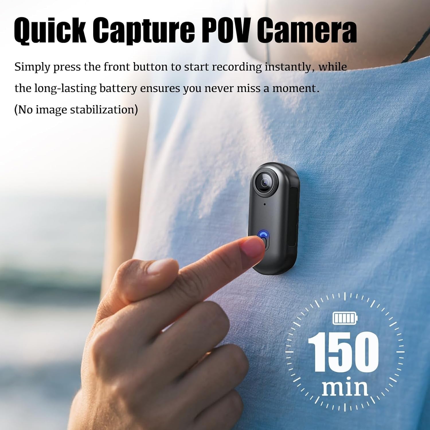 1080P Mini Body Camera Wearable POV Action Cam Portable 128GB