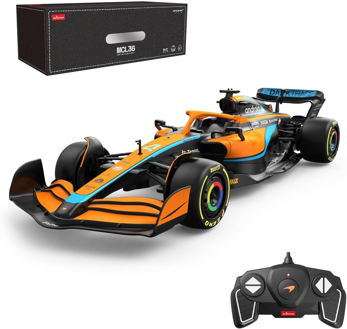 1:18 Scale MCL36 F1 RC Car – 2.4GHz Formula Racing Toy Model Vehicle