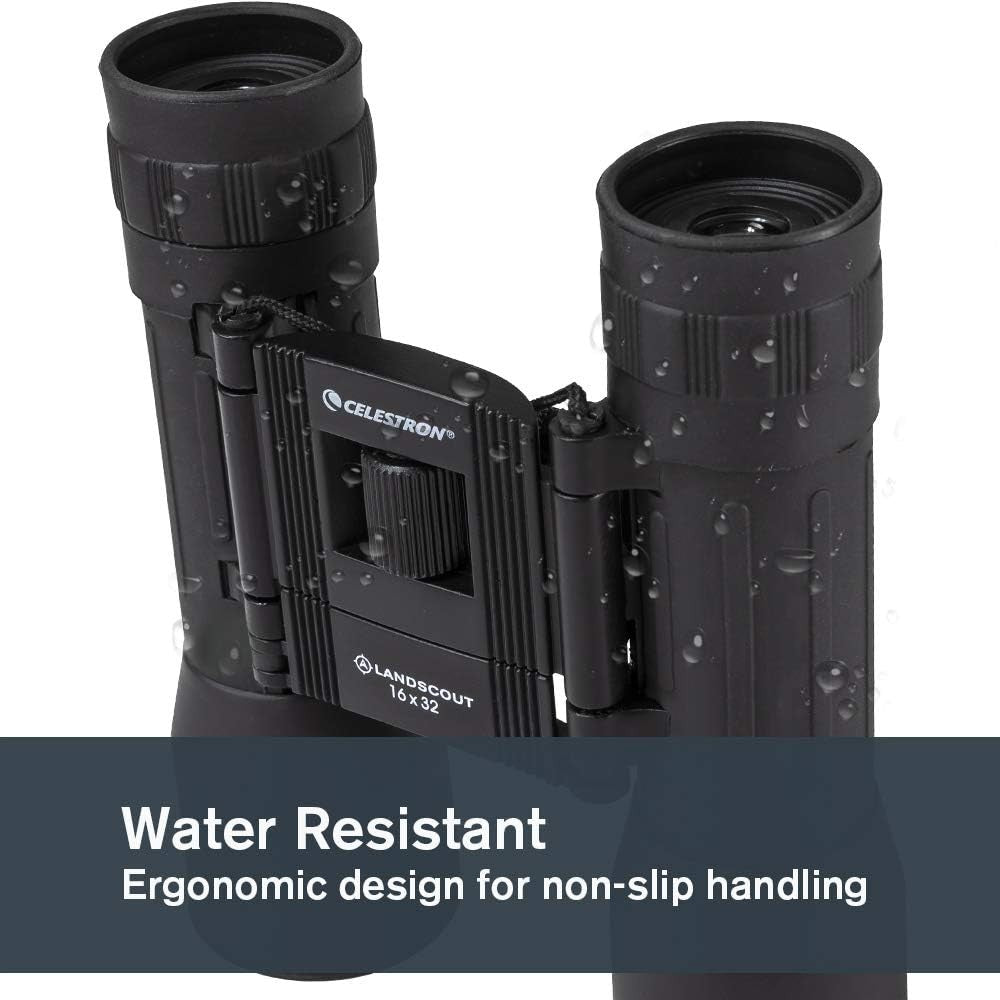 16x32 Compact Binoculars High Power Waterproof Wide View for Travel Outdoors