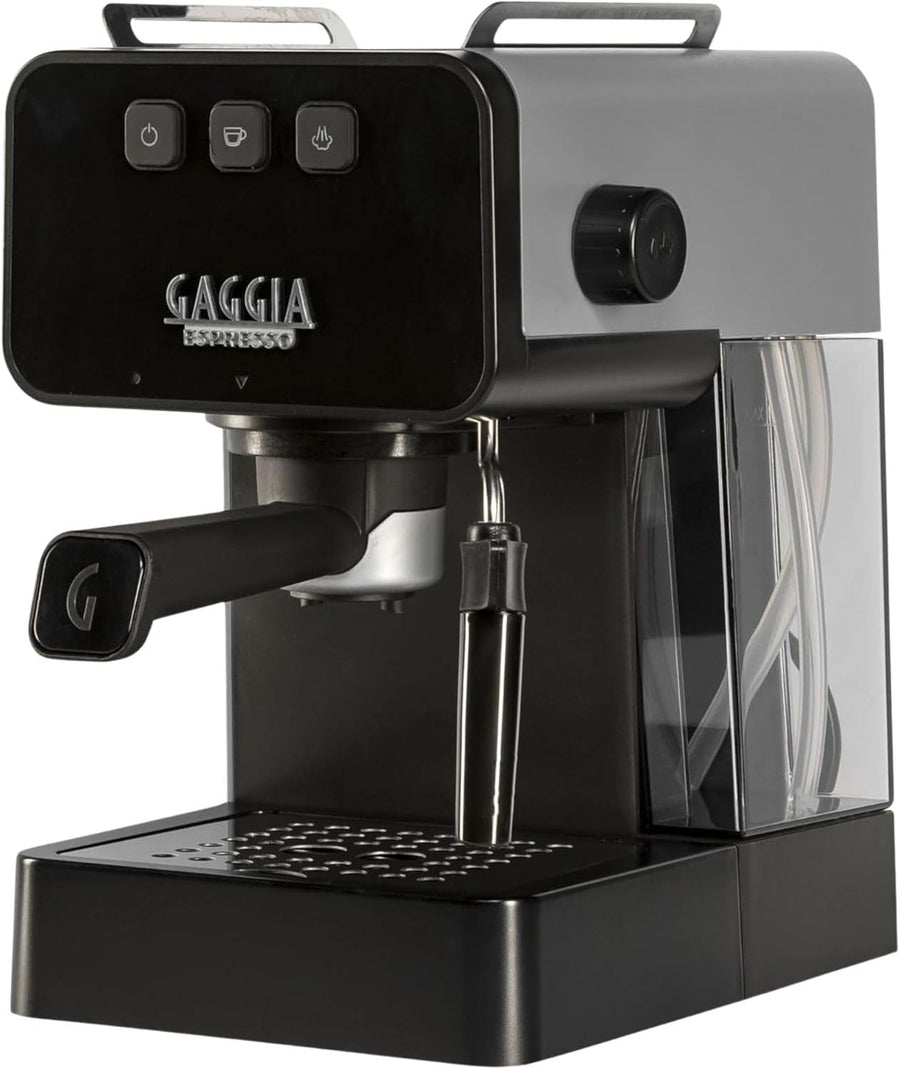 Manual Espresso Coffee Machine 1.2L | Steam Milk Frother | Compact Barista Maker