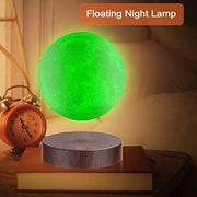 Magnetic Levitating 3D Moon Lamp, Floating Rotating LED Table Light Touch Base