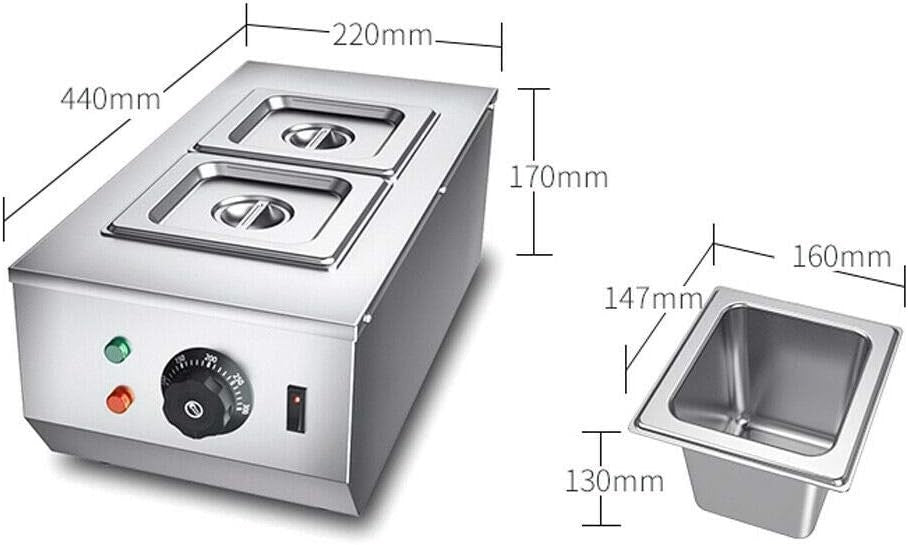 6L Chocolate Tempering Machine 2 Tank Electric Melting Pot 600W
