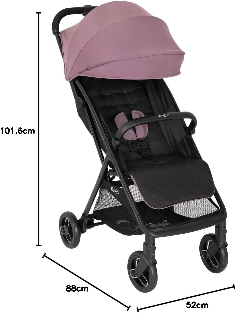 Lightweight Compact Baby Pushchair From Birth to 22kg One-Hand Fold
