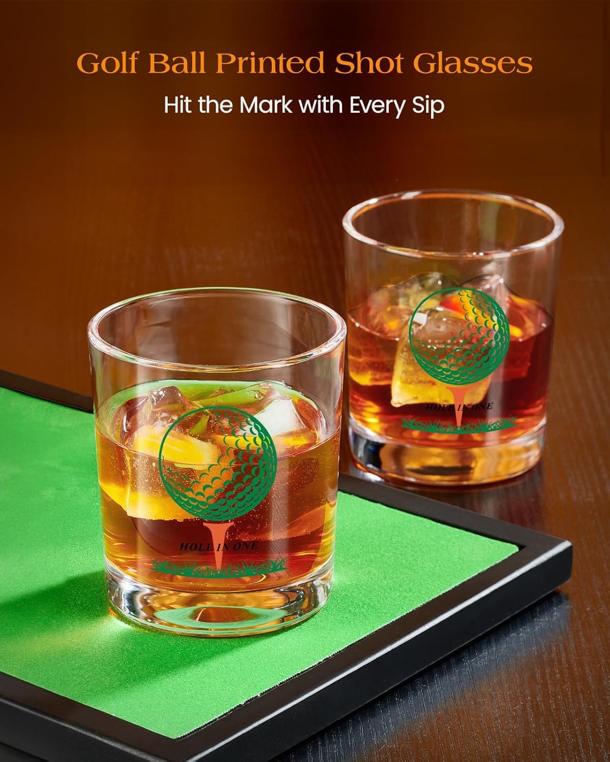 Golf Club Whiskey Decanter Set 850ml with Glasses Novelty Liquor Gift