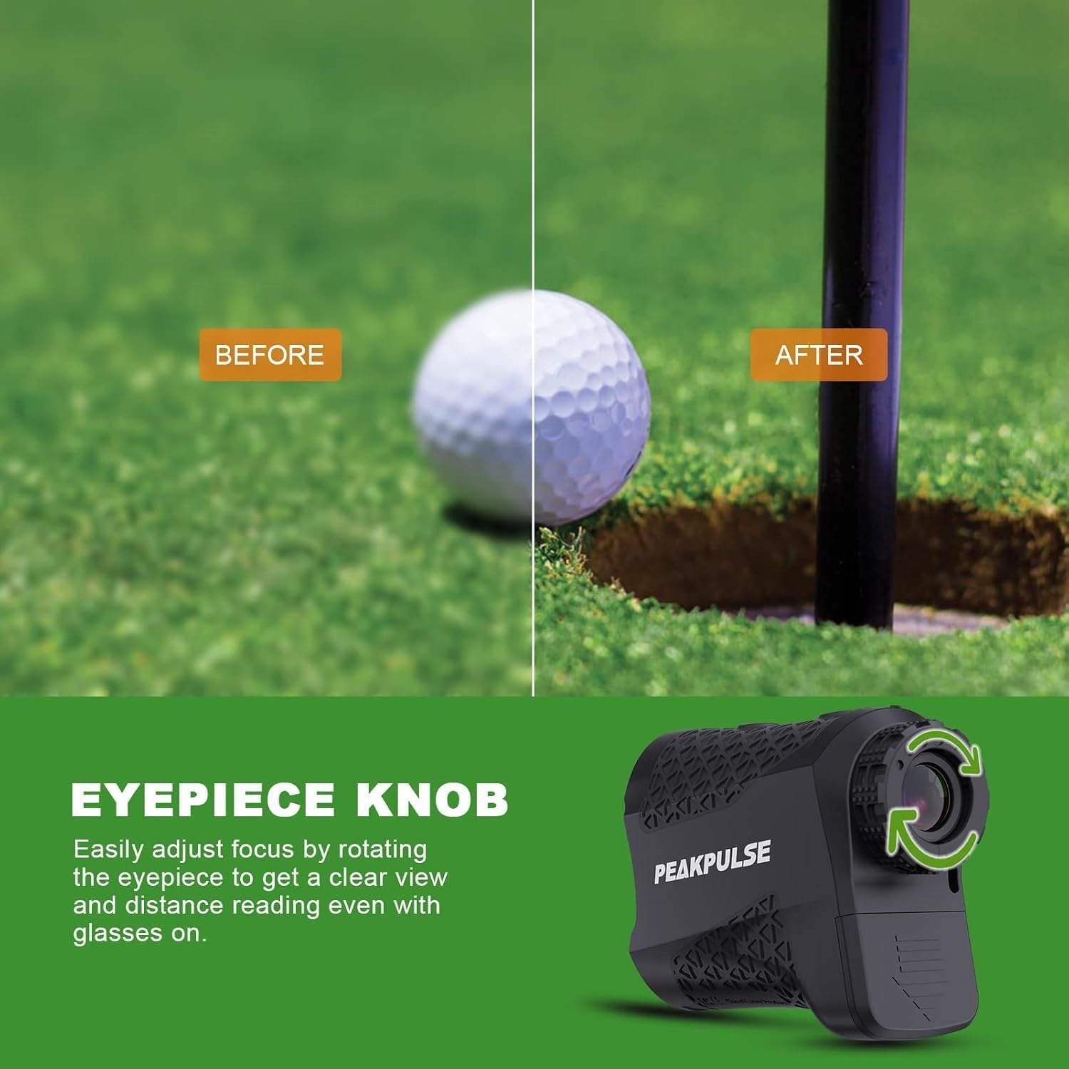 Golf Range Finder 600 Yards Slope Flag Lock 6X Magnification Portable