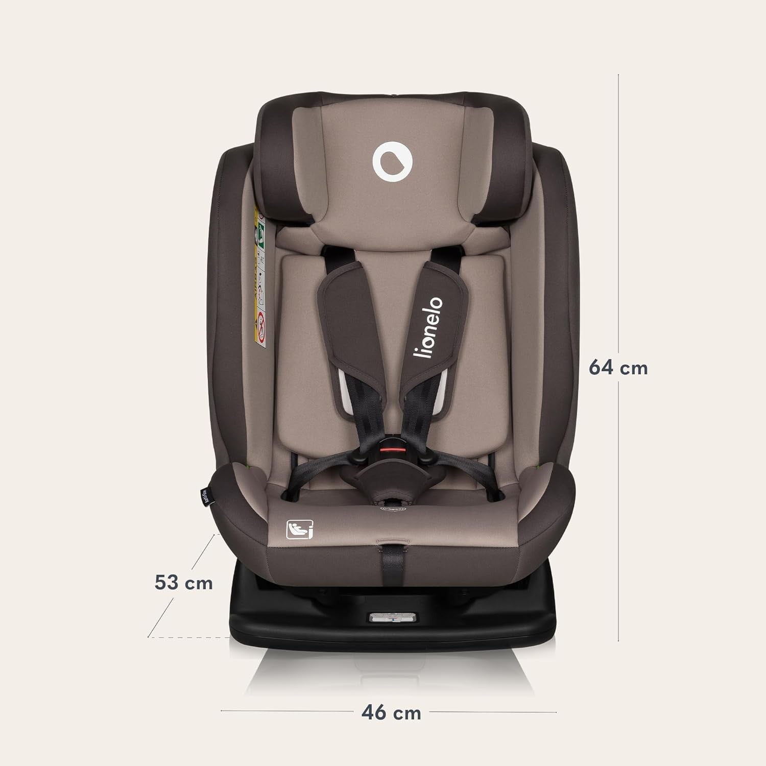 i-Size Baby Car Seat 0–12 Years 360° Safety 40–150cm Recline Headrest