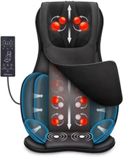 Full Body Shiatsu Massage Chair Pad with Heat 3D Kneading Neck Back Seat Cushion