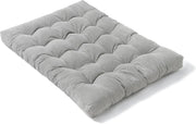 Double Folding Futon Mattress - Thick Foam, Corduroy Fabric, Floor & Sofa Bed