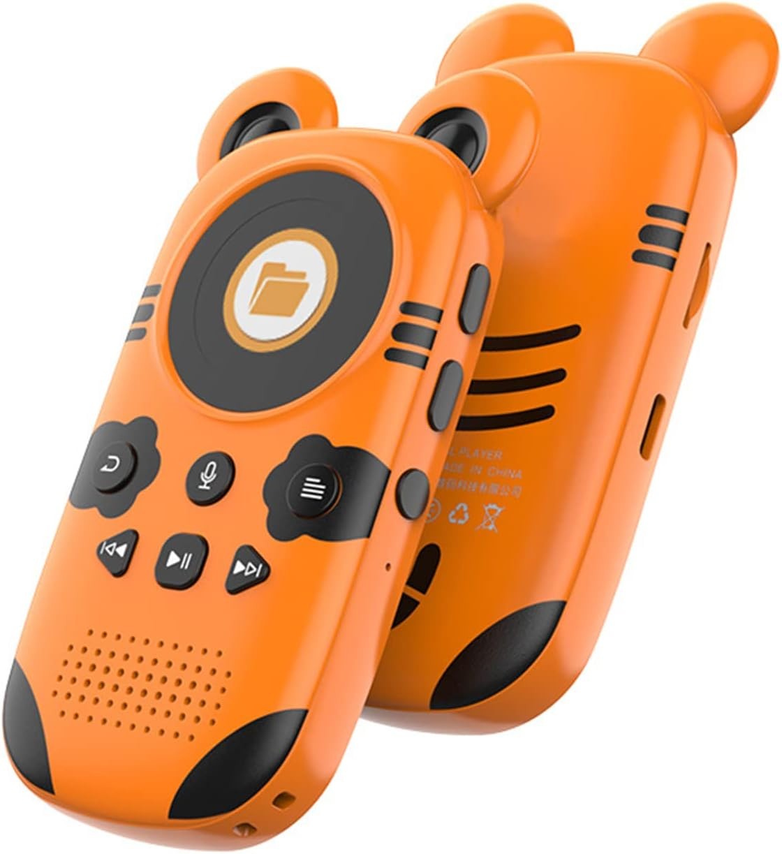 16GB MP3 Player Bluetooth 5.0 FM Radio Recorder Pedometer Yellow