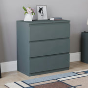 Modern 3-Drawer Chest Storage Unit – Bedroom Organizer, Smooth Slide Drawers