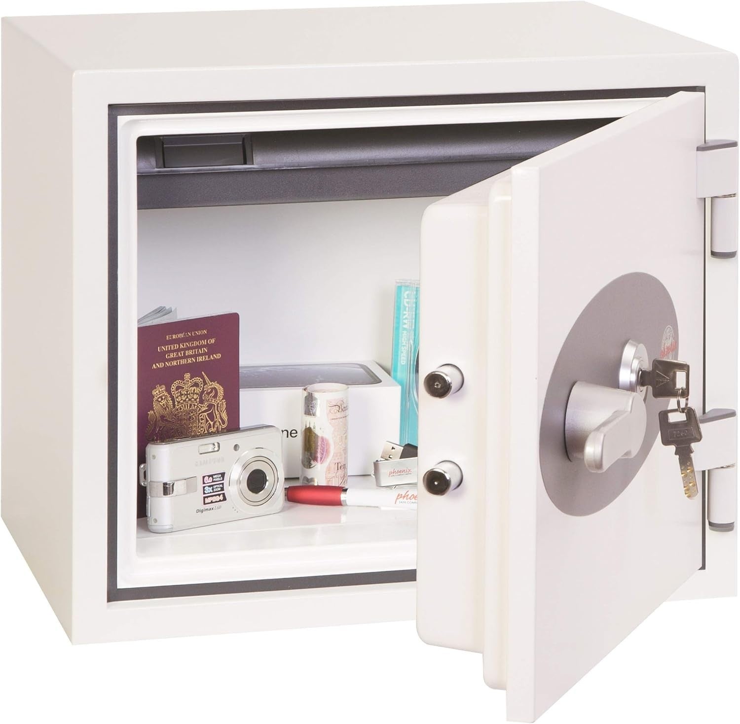 Fireproof Safe Box Key Lock 19L Security Safe Cash Document Storage