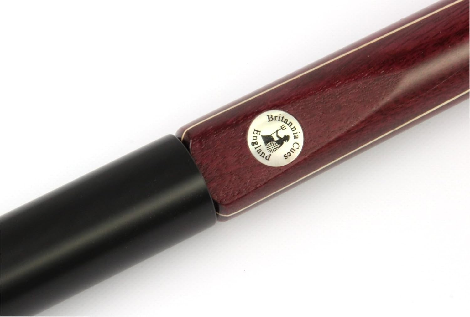 57in Hand Spliced English Pool Cue 2pc 7.5mm Tip Ash Ebony + Extension