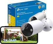 2K Wireless Security Camera Outdoor Battery CCTV AI Night Vision IP65