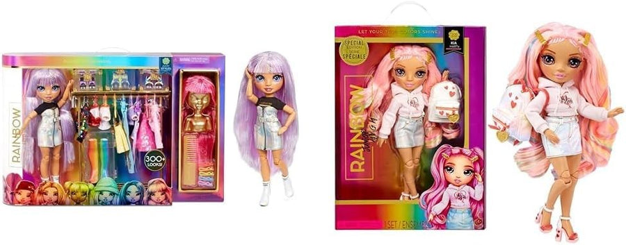 Fashion Studio Playset 9in Posable Doll Sparkly Wigs 300 Looks