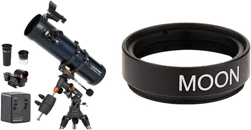Grey 130mm EQ Reflector Telescope with Motor Drive & Moon Filter