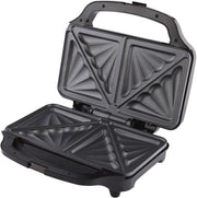 Deep Fill 2-Slice Sandwich Toaster 900W Non-Stick XL Plates Black